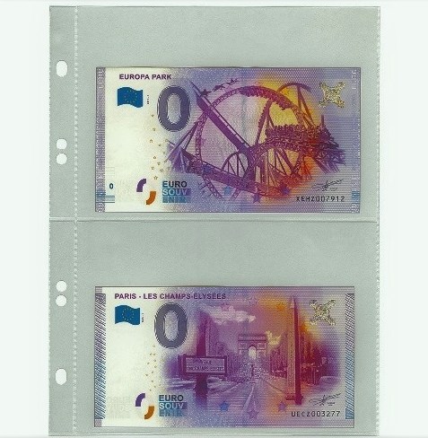 Listy pre album KARAT, 10ks/bal, 2 riadkové, číre (K02) 