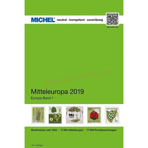 MICHEL Katalóg známok, stredná Európa 2019, časť 1