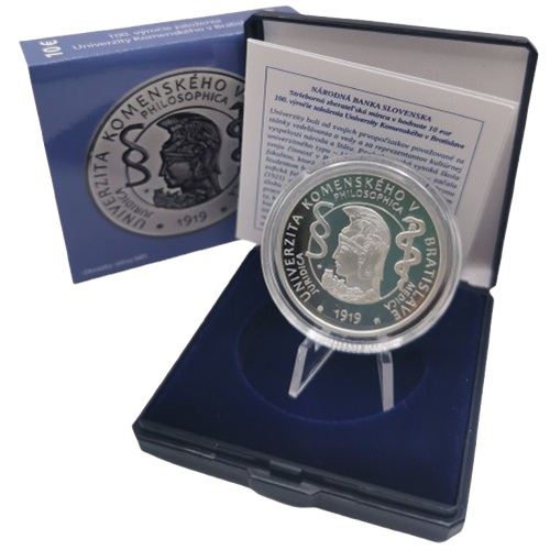 10 euro 2019 Slovensko PROOF, Univerzita Komenského v Bratislave