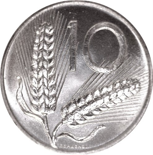 10 Lira 1974 Taliansko ob.UNC 