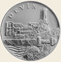 Žetón niklovaný, DEVÍN (670205l)