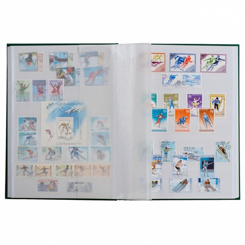 Album BASIC A6 na známky, 8 bielych listov, modrý (L6/8BL)