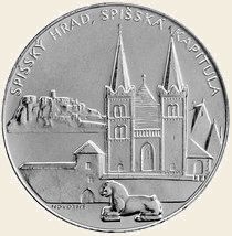 Žetón niklovaný, SPIŠSKÝ HRAD (670205t)
