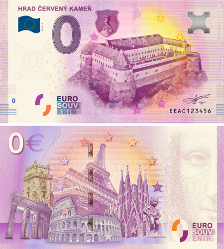 0 euro suvenír 2019/2 Slovensko UNC Červený Kameň