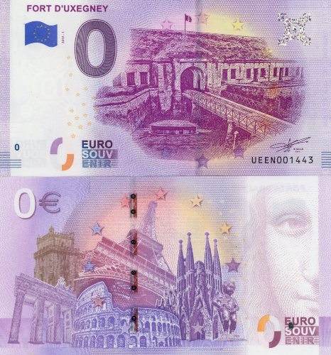 0 euro suvenír 2019/1 Francúzsko UNC Fort D Uxegney