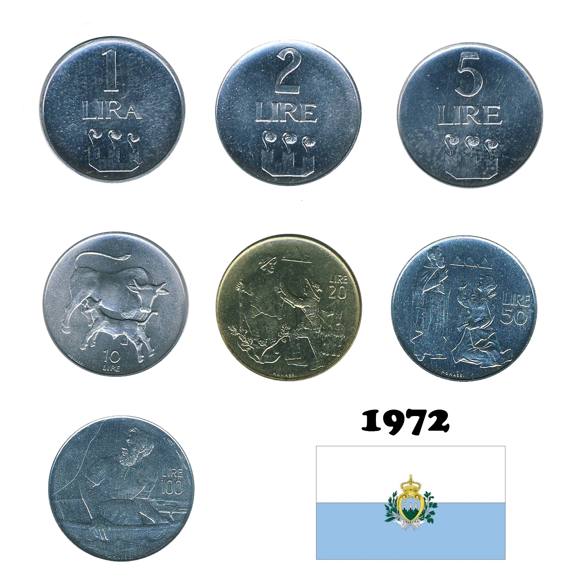 SET 1972 San Maríno UNC