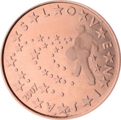 5 cent 2007 Slovinsko ob.UNC