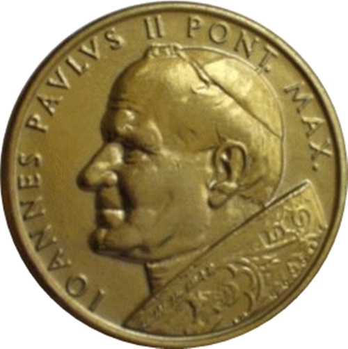 Odznak "Pápež Ján Pavol II." pozlátený (660026)