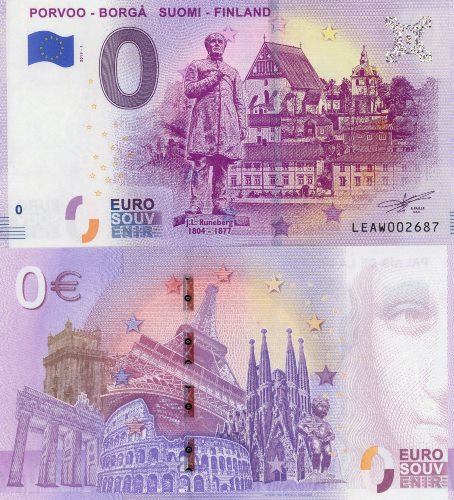 0 euro suvenír 2019/1 Fínsko UNC Porvoo - Borga Suomi-Finland