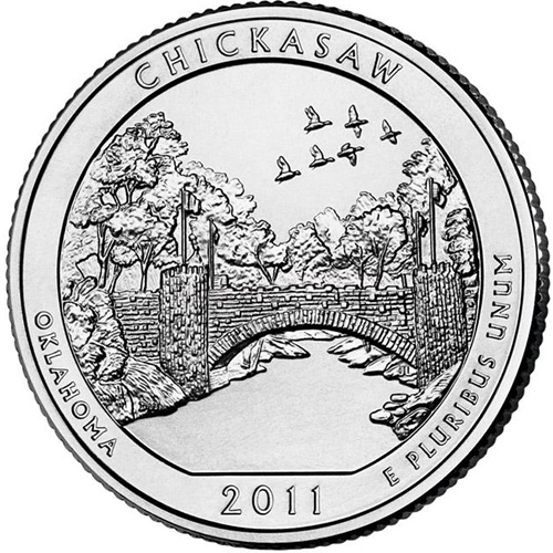 Quarter Dollar 2011 D USA UNC Chickasaw