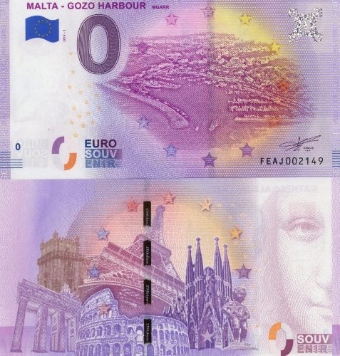 0 euro suvenír 2019/2 Malta UNC Malta - Gozo Harbour