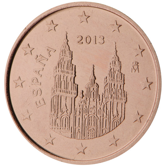 1 cent 2010 Španielsko ob.UNC