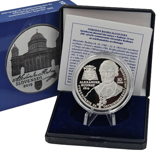 10 euro 2019 Slovensko PROOF, Alexander Rudnay