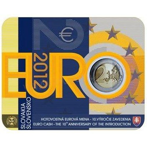 2 euro 2012 Slovensko cc.UNC karta Euro Mena
