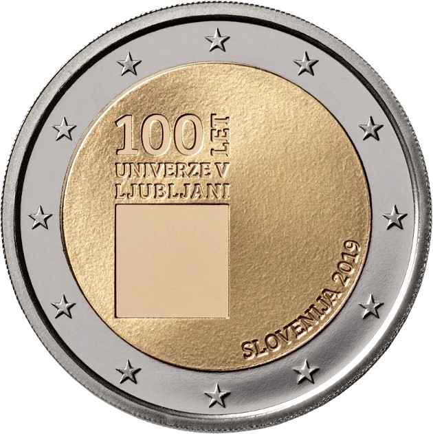 2 euro 2019 Slovinsko cc.UNC univerzita v Ľubľane