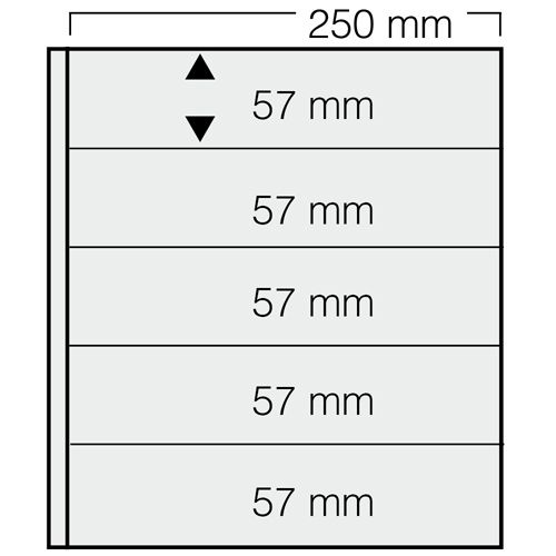 Listy GARANT, 5ks/bal, 5 riadkové, biele (S725)