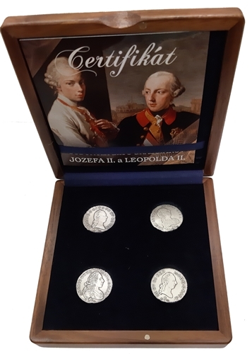Súbor replík 3 grajciarov - Jozef II. 1773, 1782, 1788 a Leopold II. 1791