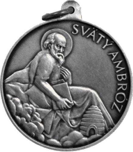 Prívesok SP, Svätý Ambróz - patrón včelárov