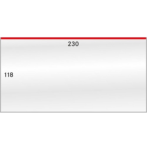 Obaly na dlhé listy, FDC, 50ks/bal, 230 x 118 mm (887LP) 
