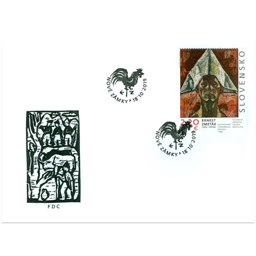 FDC 2019 Slovensko, UMENIE: Ernest Zmeták (1919 – 2004) (FDC 699)