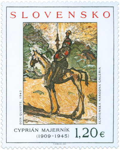Známka, Umenie: Cyprián Majerník (1909 - 1945) 