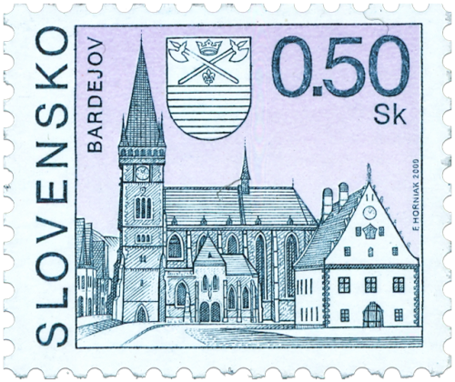 Známka, Bardejov (výplatná) 