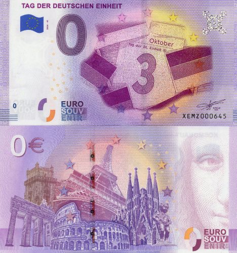 0 euro suvenír 2020/41 Nemecko UNC Tag Der Deutschen Einheit