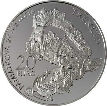 20 euro 2012 Slovensko BK, Pamiatková rezervácia Trenčín