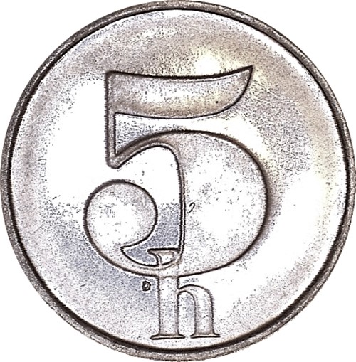 5 Halier 1992 Československo UNC