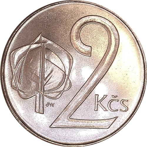 2 Koruny 1992 Československo UNC