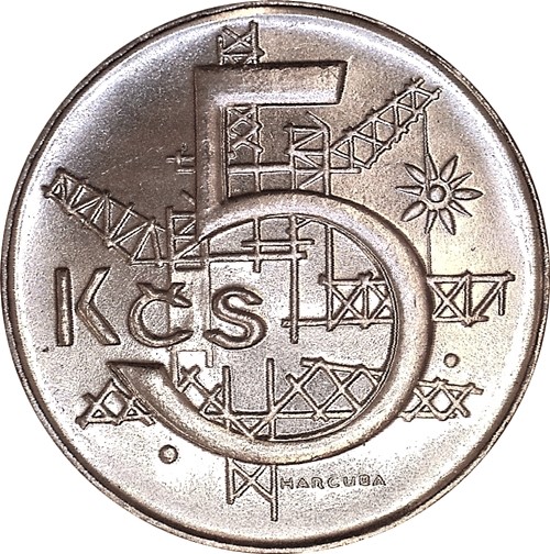 5 Korún 1992 Československo UNC