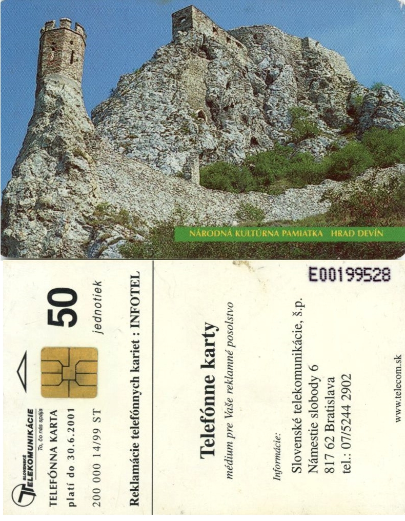 Tel.Karta, 1999 Slovensko, ST, Hrad Devín 