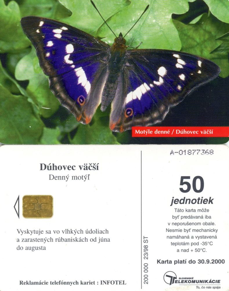 Tel.Karta, 1998, Slovensko, ST, Dúhovec väčší