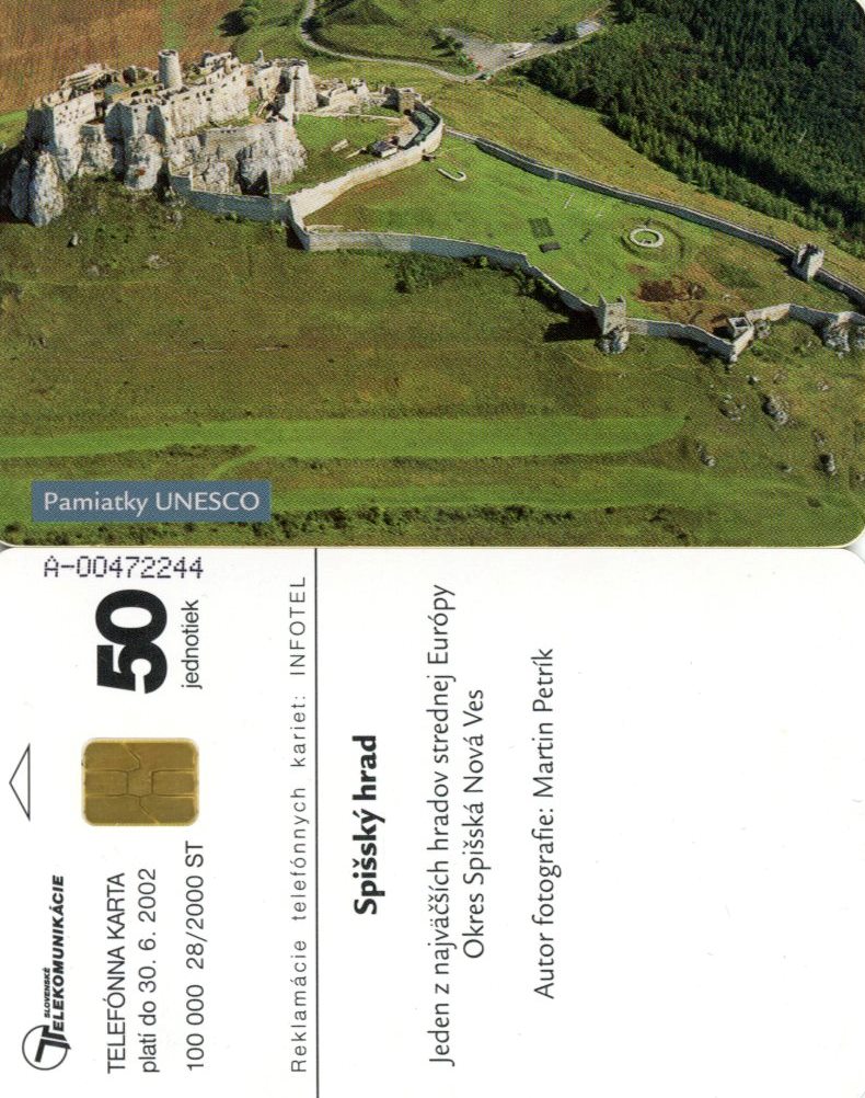 Tel.Karta, 2000 Slovensko, ST, Spišský hrad 