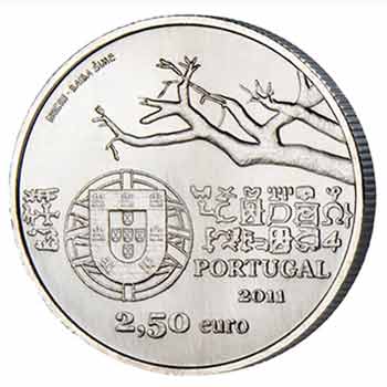 2,50 euro 2011 Portugalsko UNC Capelo e Ivens