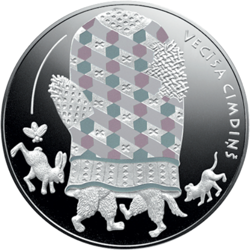 5 euro 2017 Lotyšsko PROOF The old man´s mitten