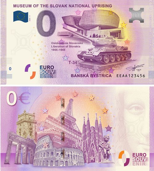 0 euro suvenír 2020/4 Slovensko UNC Tank T-34