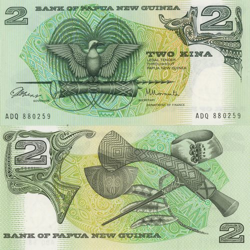 2 Kina 1981 Papua Nová Guinea UNC séria ADQ