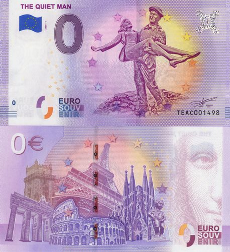 0 euro suvenír 2020/1 Írsko UNC The Quiet Man