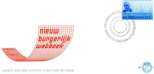 FDC, 1970, Holandsko, Eduard Maurits Meijers (1880-1954) právnik