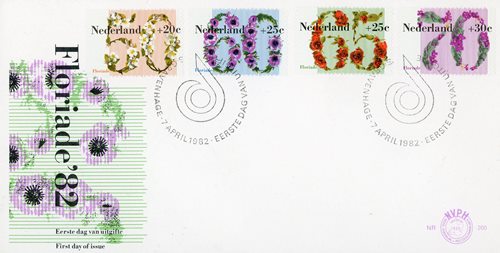 FDC, 1982, Holandsko, Floriade '82