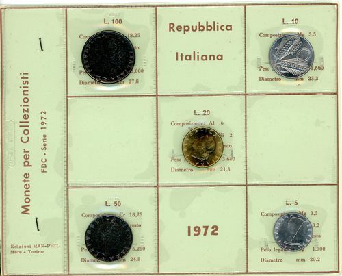 SADA 1972 Taliansko UNC