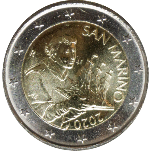 2 euro 2020 San Marino ob.UNC