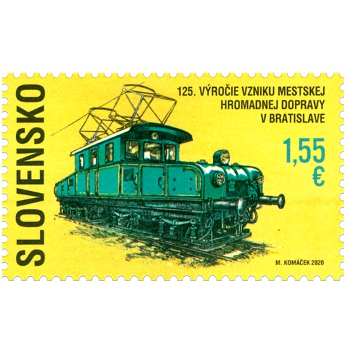 Známka 2020 Slovensko čistá, 125. výročie vzniku mestskej dopravy (717)