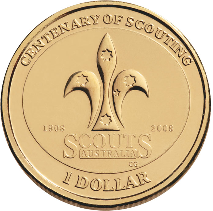 Dollar Austrália 2008 Scouts UNC