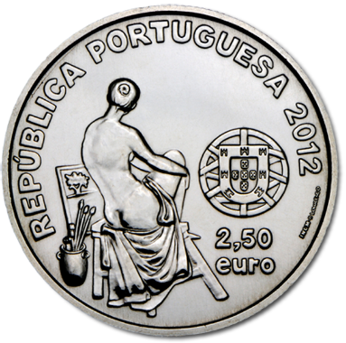 2.5 EURO 2012 Portugalsko CuNi UNC José Malhoa