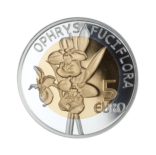 5 euro 2012 Luxembursko PROOF  Orchidea