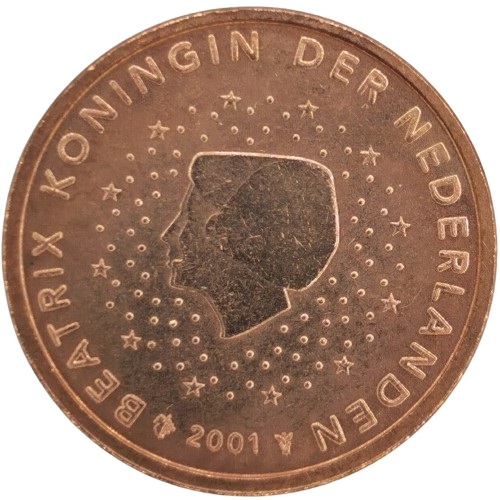 2 cent 2001 Holandsko ob.UNC