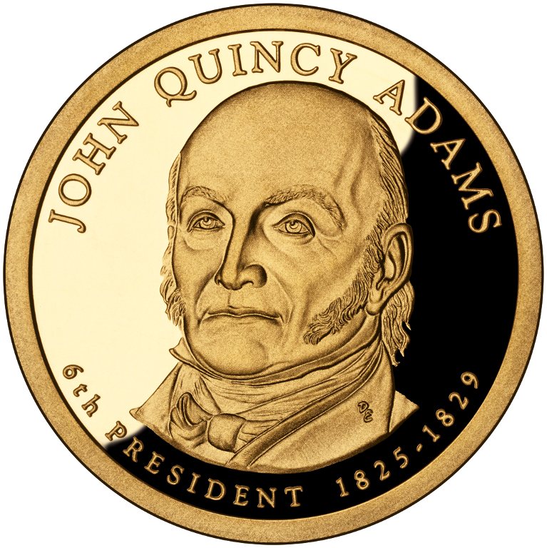 Dollar 2008 P USA UNC J.Q.Adams 6th