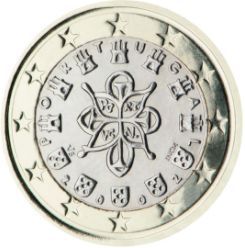 1 EURO 2005 Portugalsko ob.UNC